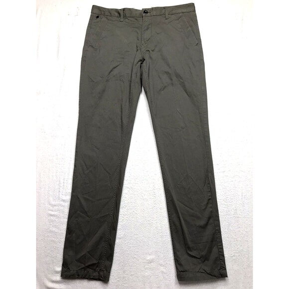 G STAR RAW Bronson Slim Chino Pants Men 36x36 Olive Green Stretch Twill Golf - Picture 1 of 16